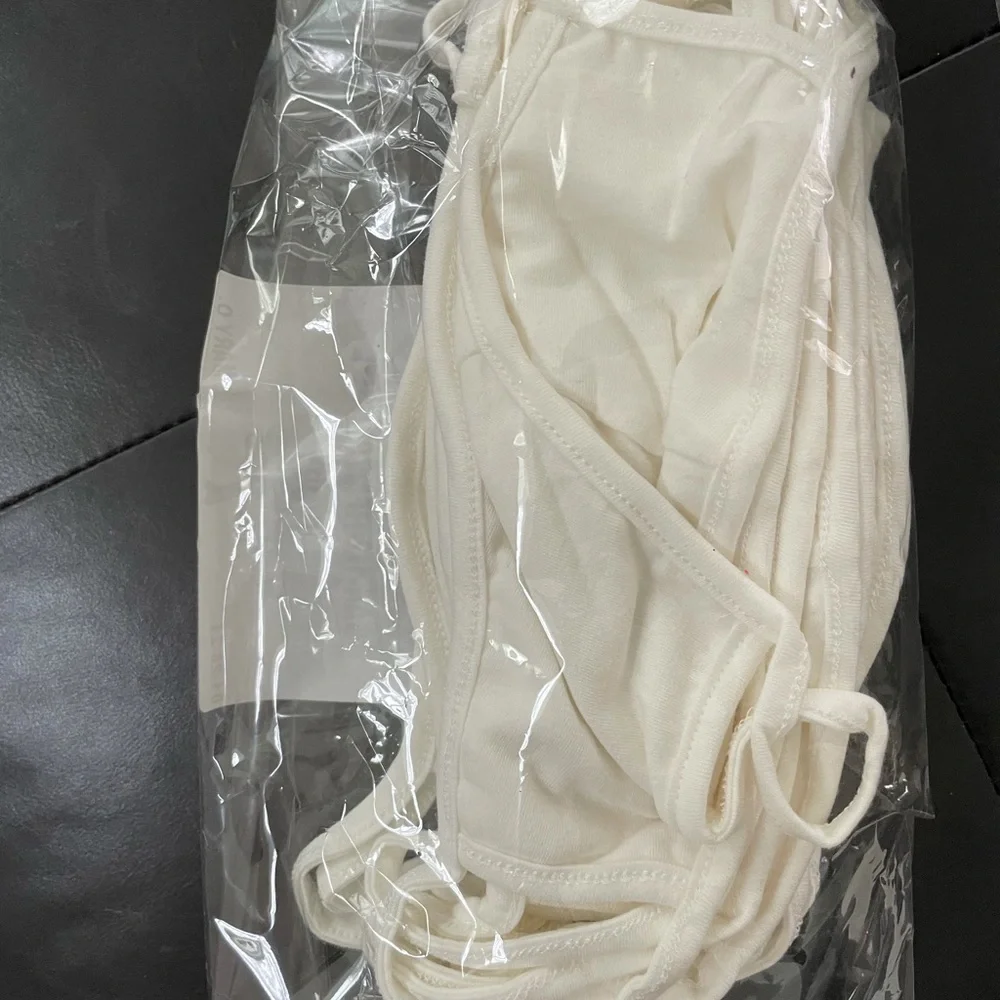 3 Pack of kids white masks